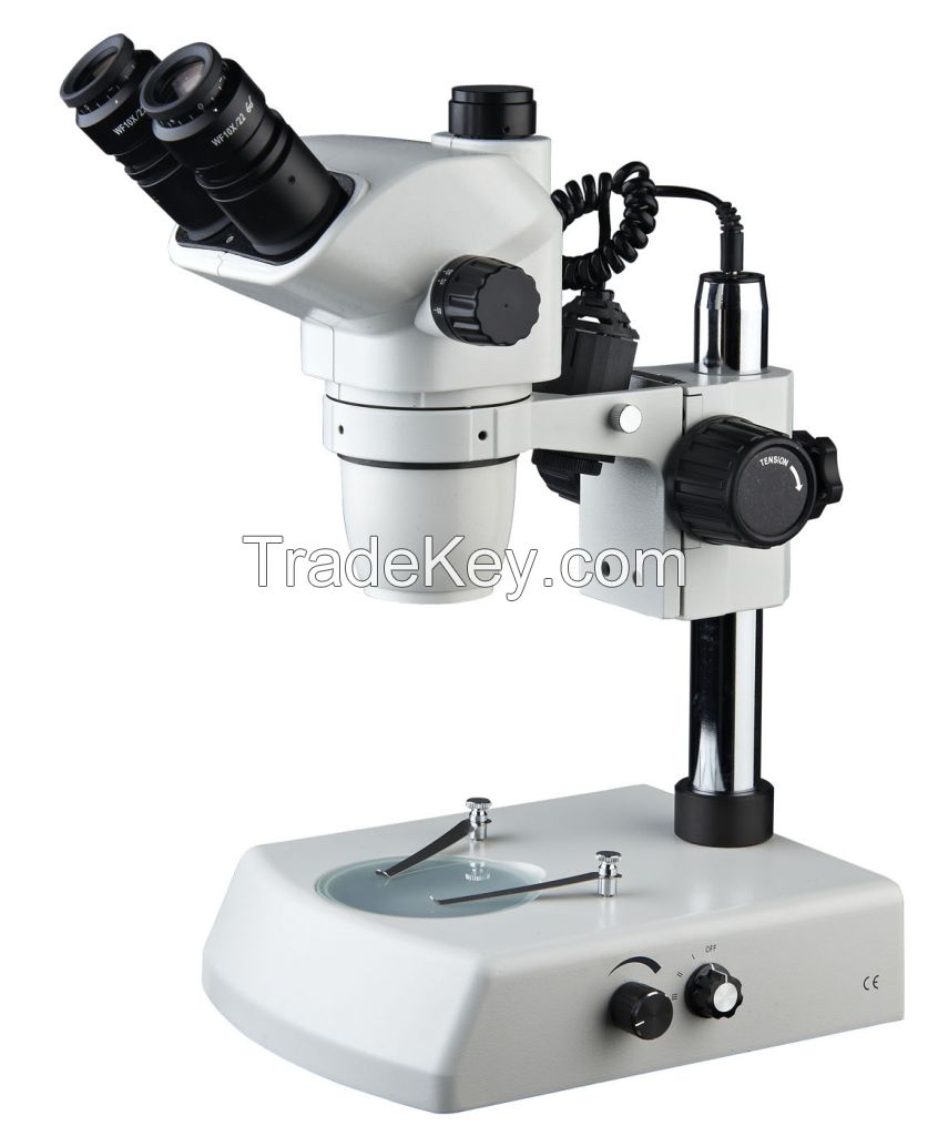 6.7x~45x biological industry binocular trinocular stereo microscope