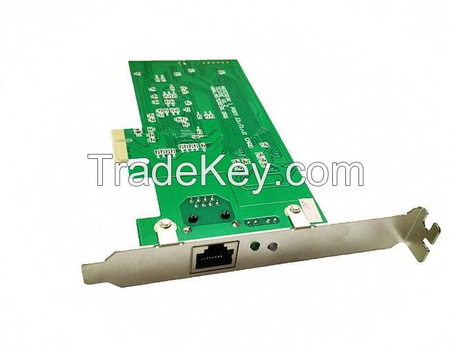 E1 card with Low Profile for 2U server, PCI-E connector 1 port T1 card, TE110 ISDN PRI card supports asterisk