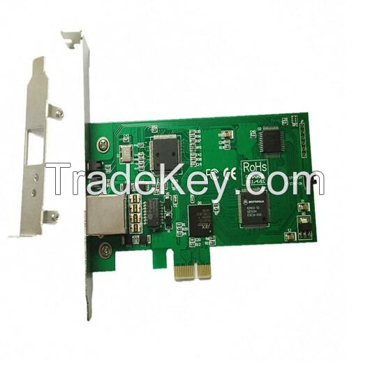 E1 card with Low Profile for 2U server, PCI-E connector 1 port T1 card, TE110 ISDN PRI card supports asterisk