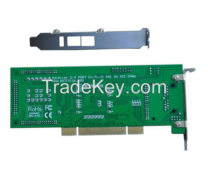 TE430P Quad Span PCI T1/E1/J1 Card, Asterisk card, TE405P, ISDR Card, TE420P