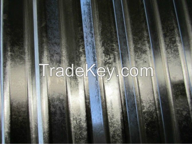 Galvanized corrugated plate