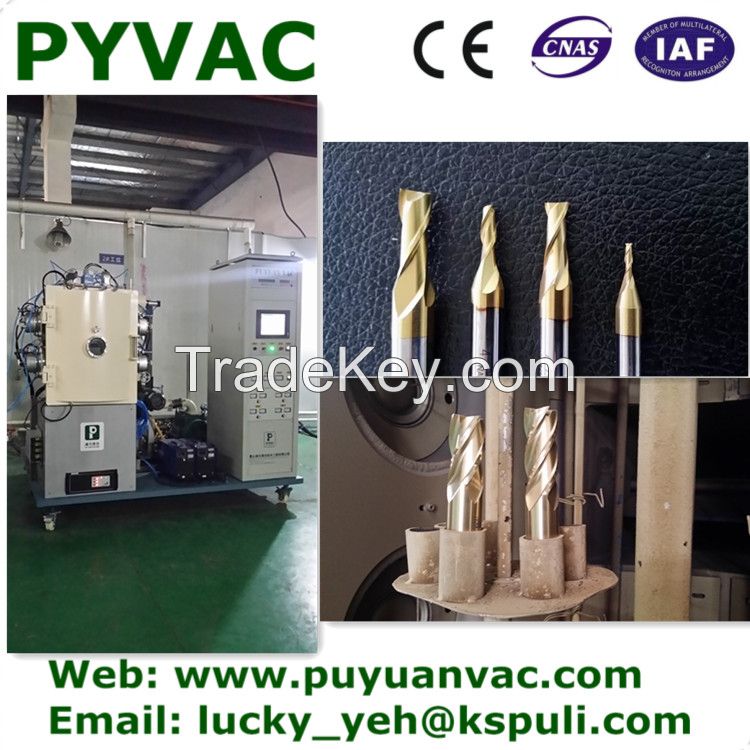 pvd plating machine/vacuum coating machine for metal parts, like cutting tools, automobile parts, and so on