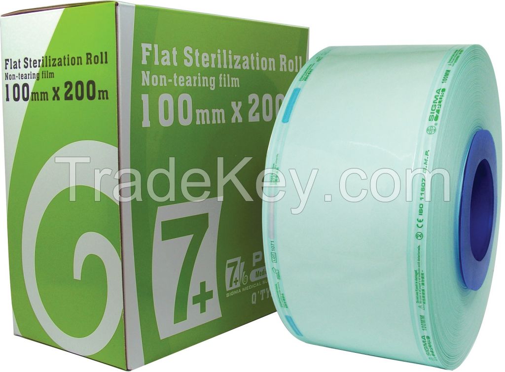 Flat Medical Sterilization Rolls in Paper/Film
