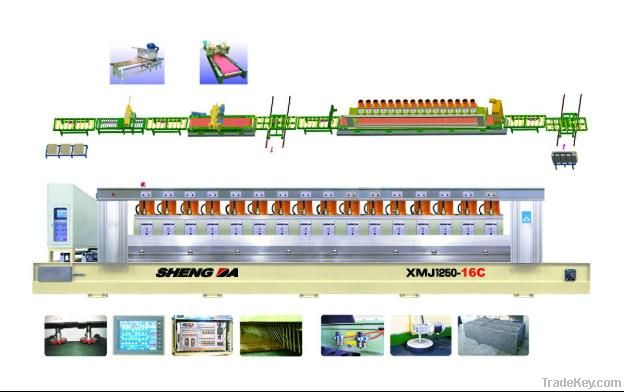 Polishing machine for granite tile