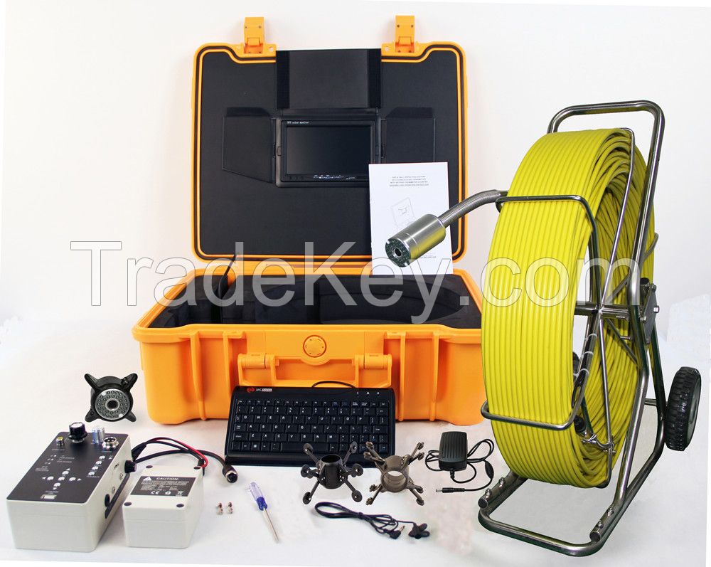 Self-leveling & Location & DVR & Meter Counter & Keyboard Sewer Pipe Inspection Camera For Sale