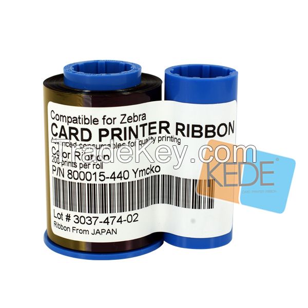 For Zebra p520I 800015-440 color compatible card printer ribbon