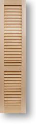 2 1/2" Plantation Louver Solid Wood Door