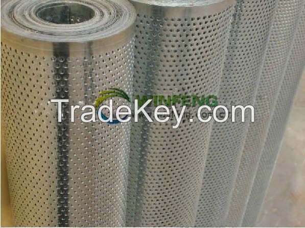 Galvanized perforated metal mesh/ powder coated perforated metal mesh 