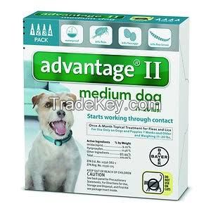 Advantage II for pets, ticks and fleas control for Medium Dogs 23-44lbs
