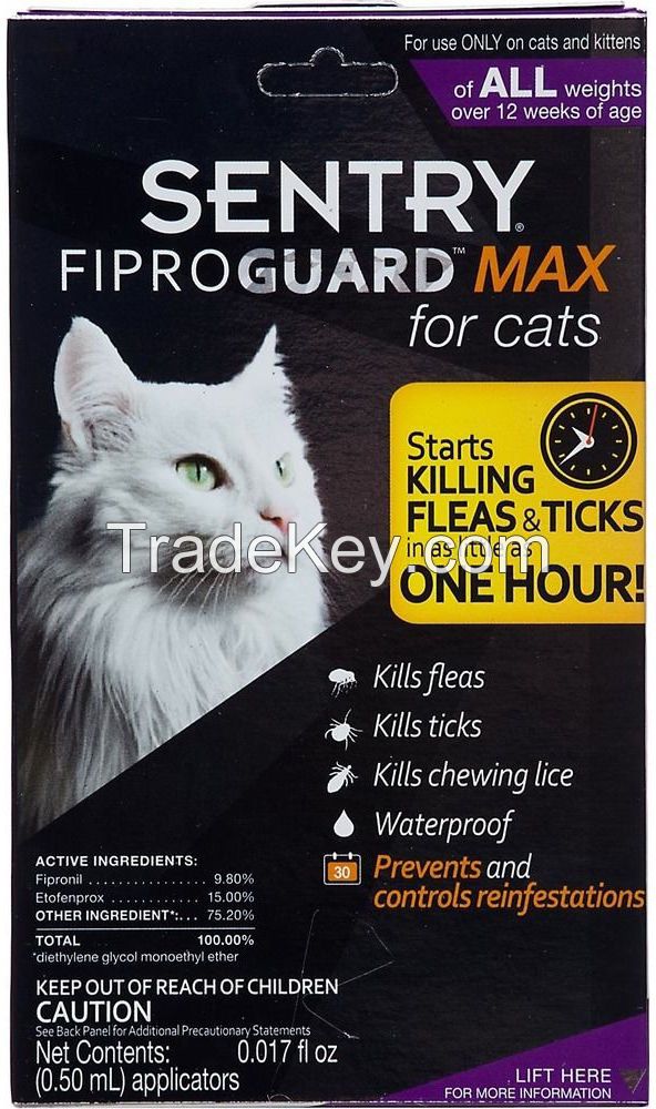 sentry-fiproguard Max-ticks--fleas-treatment-generic-frontline for Cats