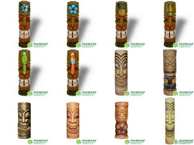 Tiki Totem Poles