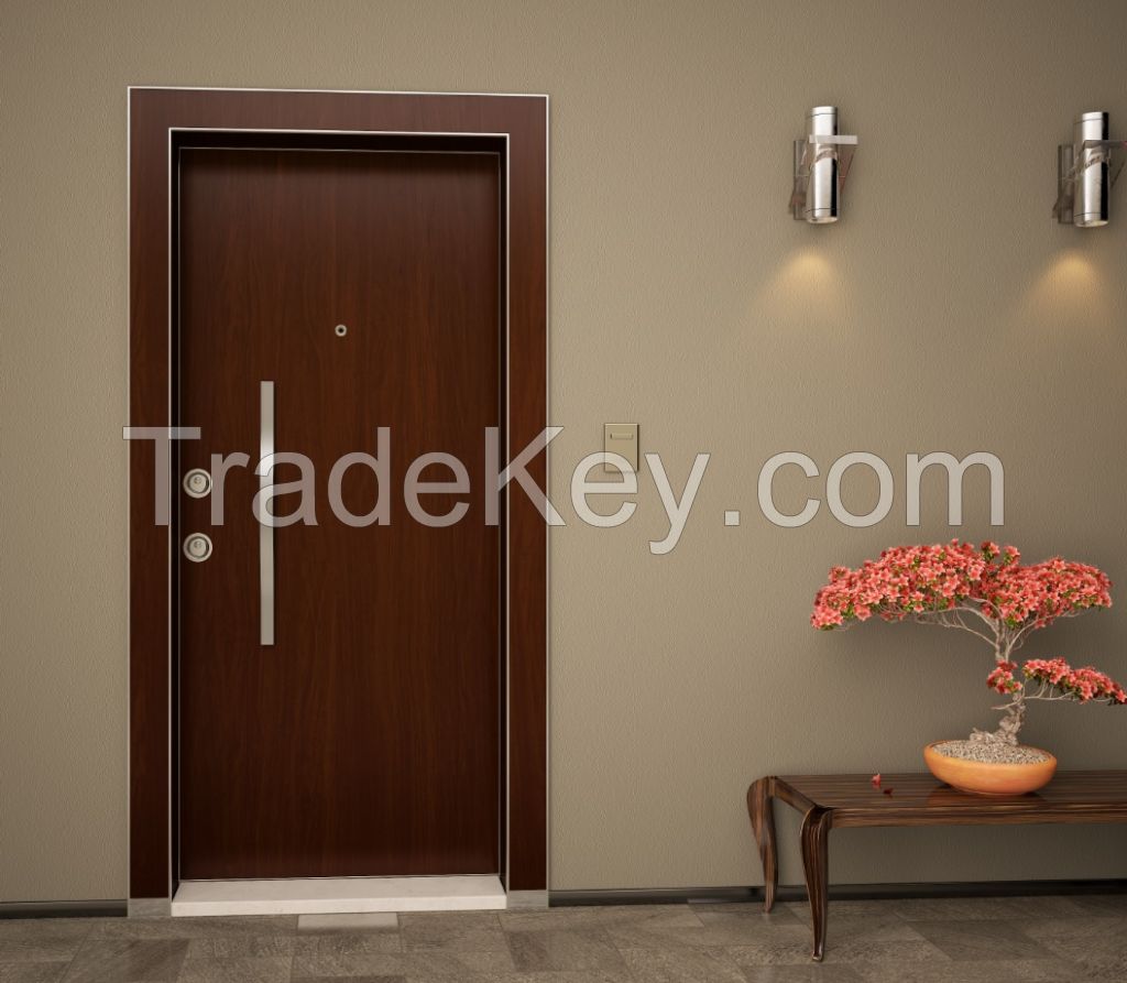 Optima Security Steel Door - Mdflam