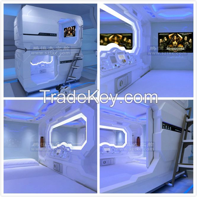 Hotsale Kids Theme Beds Capsule Hotel Bed Sleep Box Nap Bed Sleep Cabin Sleep Pod Prefabricated Container House