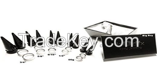 bOdfx &quot;Big Boy&quot; Advanced 20pc Ear Stretching Kit. 00g-3/4&quot;. Tapers and double flare tunnels.