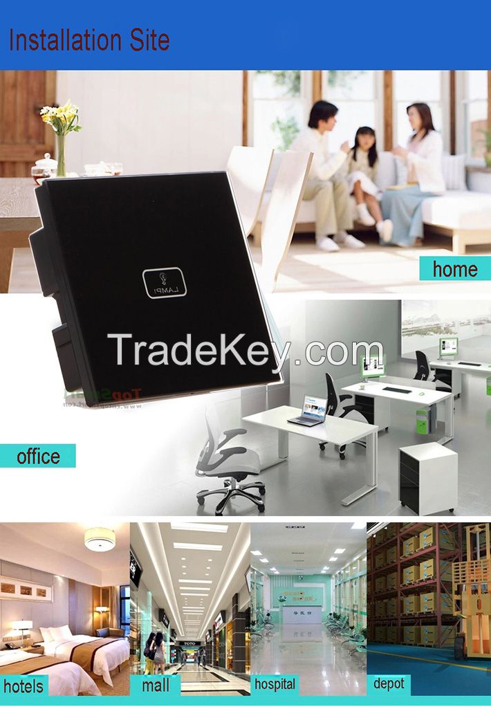 UK Standard remote touch wall light switch