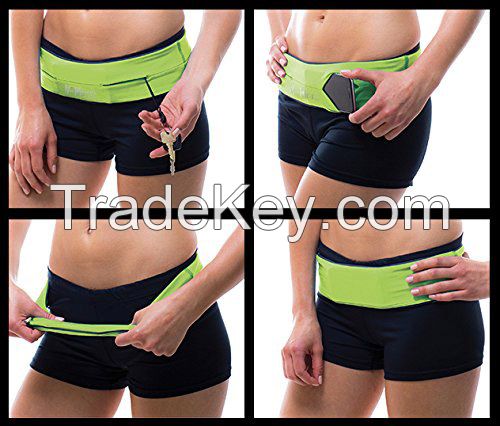 high quality flipbelt fitness water resistant running belt waist bag