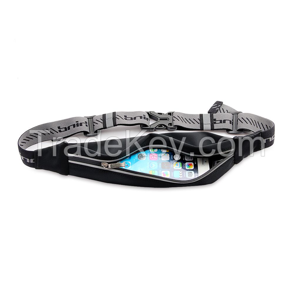 neoprene material water resistant running belt waist bag