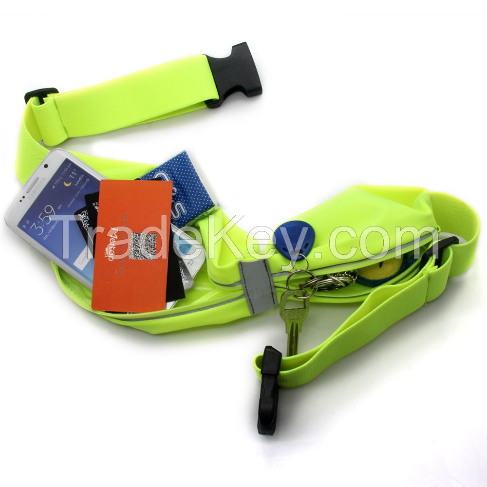 OEM neoprene material water resistant running belt waist bag