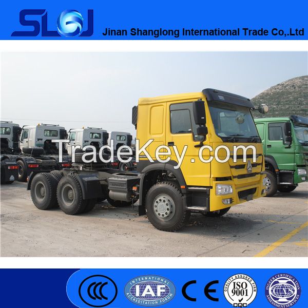 Sino trucks howo 6x4 tractor head truck with low price