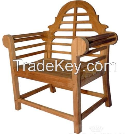 Adhikari teak garden armchair