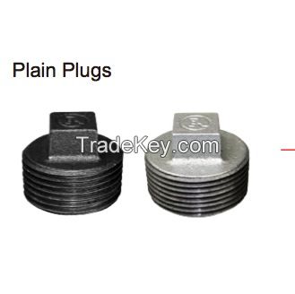 Galvanized pipe fitting plain plug 291