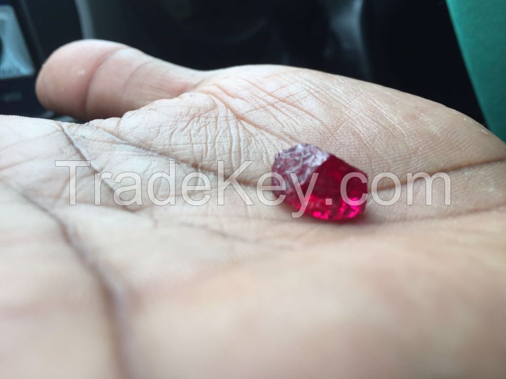 rough and cut gemstones