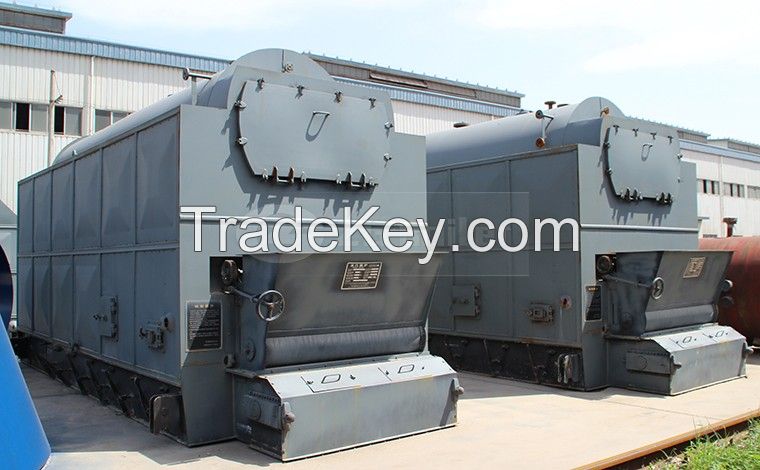 Industrial fire tube wood chips steam boiler