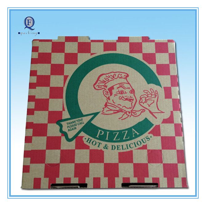 Custom eco-friendly color pizza box/excellent printed pizza box