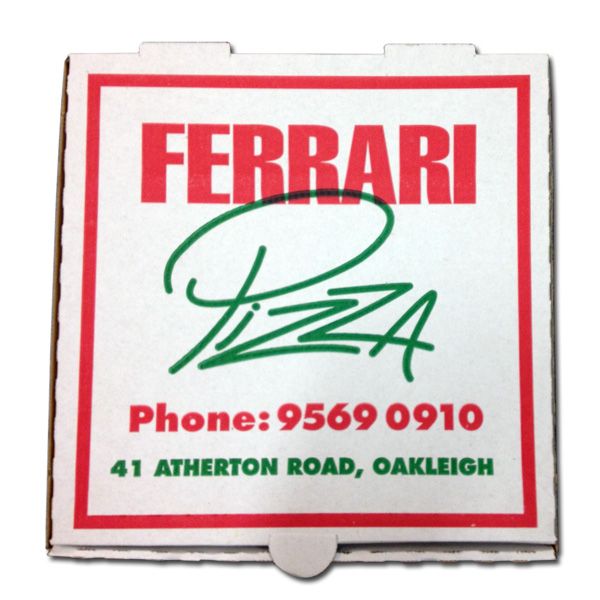 Disposable courrgated pizza box/high quality E-flute pizza box from fa