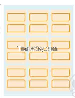 FAME M3203  folded self-adhesive labels with film protection