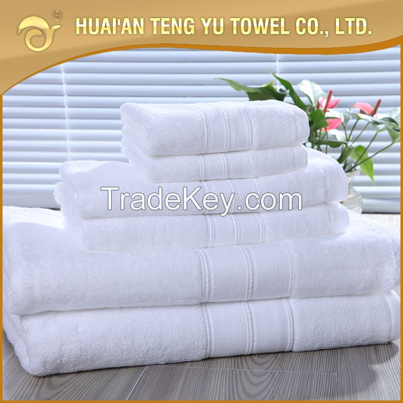 twill border bath towel