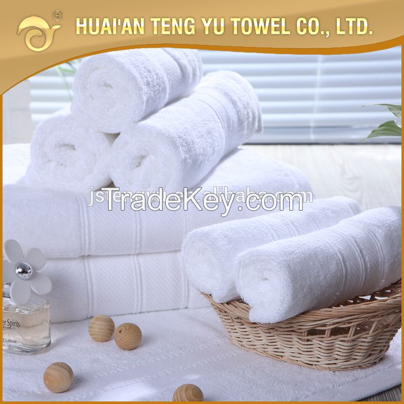 twill border bath towel