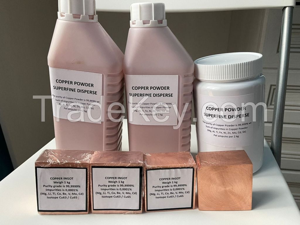 Ultrafine Copper Powder and High Purity Copper Ingots