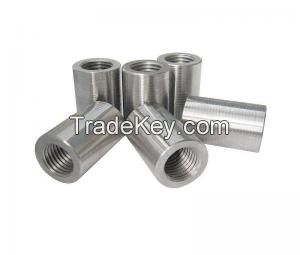 Straight screw rebar coupler