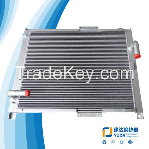 Excavator heat exchanger