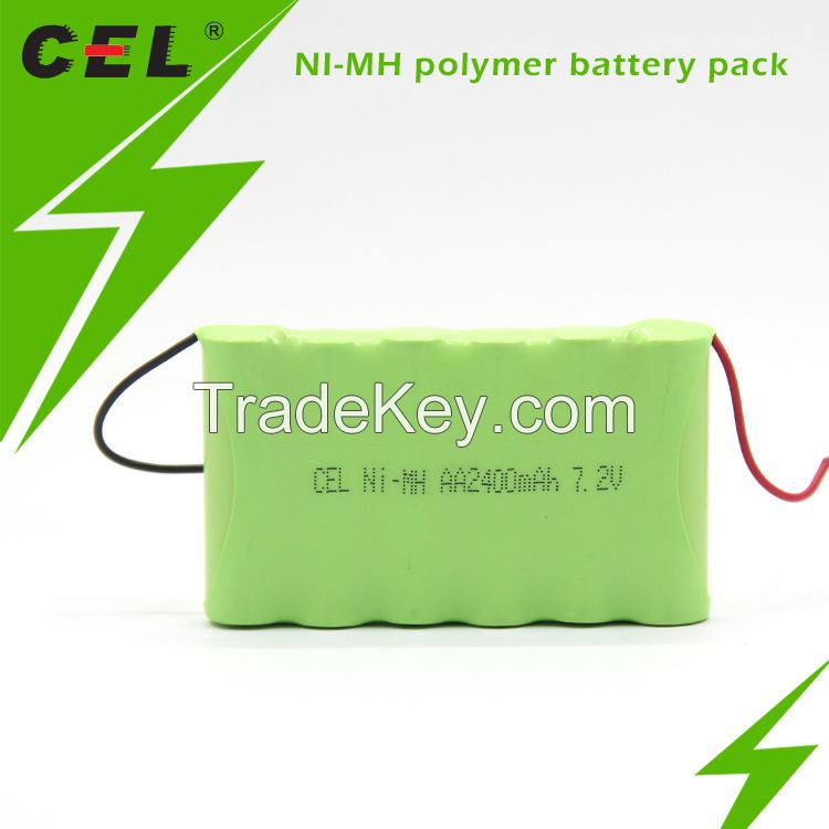 AA2400 NI-MH battery pack for emergency light 