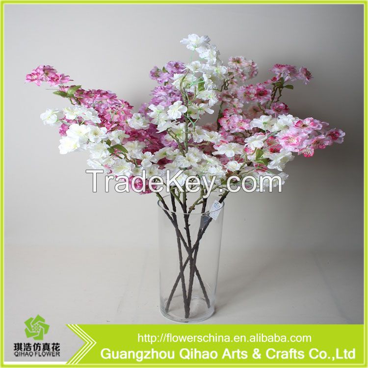 Cheap Wholesale Silk Flowers Artificial Cherry Blossom Branches For Wedding