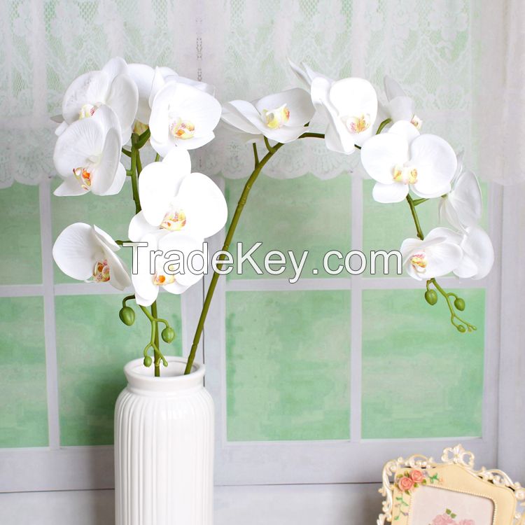 China factory making wedding decor flower silk artificial phalaenopsis