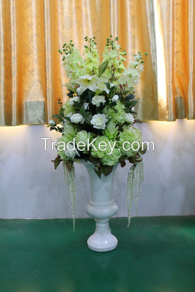 Artificial plant factory making wholesale hotel decor flower arrangement 