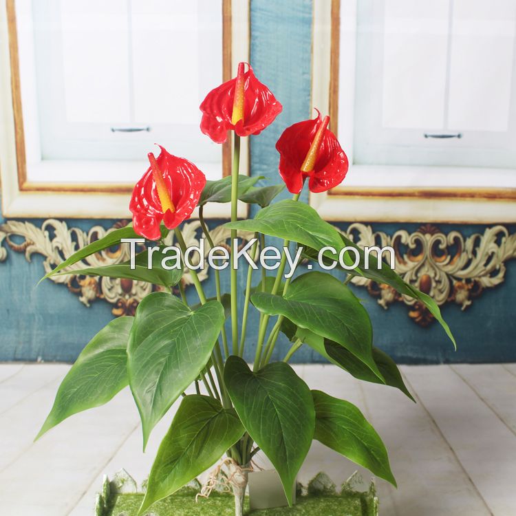 Lastest design artificial flower for garden decorative fake EVA calla liy