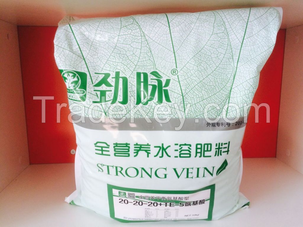 water soluble fertilizer NPK 20-20-20+TE 20-10-30+TE 10-52-10+TE 15-15-30+TE 3-7-40+TE