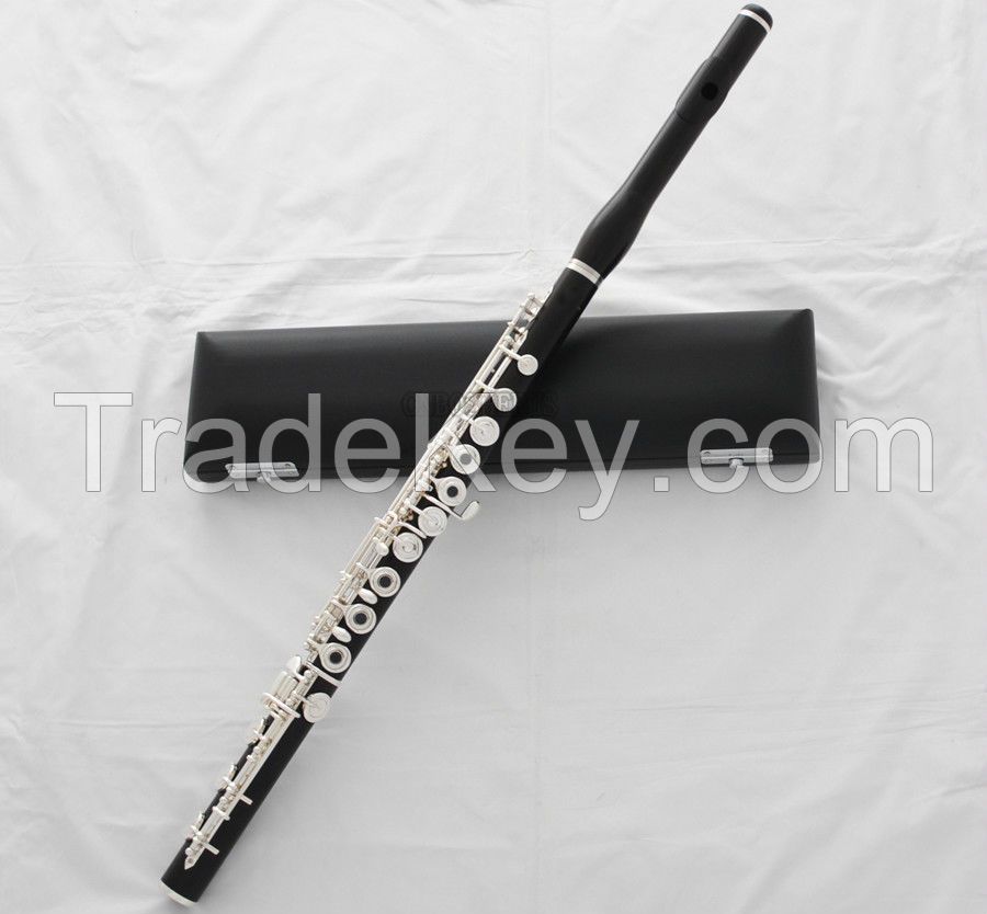 17 open keys  flute--Ebony wood body , offet G key