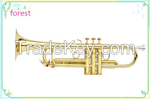 Trumpet --stainless steel pistons /Monel piston -gold lacquer