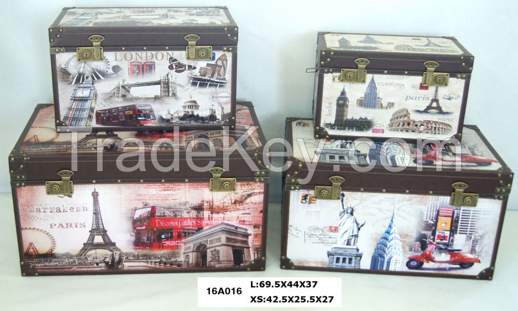 Storage box, wooden trunks, suitcase, Canvas box, gift box, child box