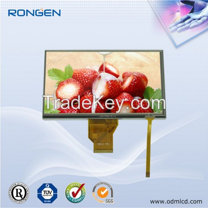 7 inch tft lcd 800*480 with tp car monitor displays