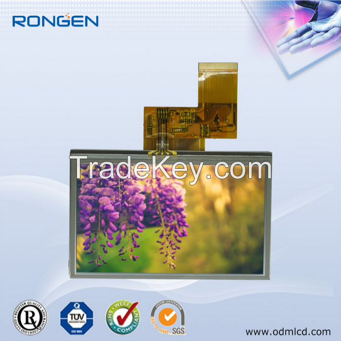 4.3 inch tft lcd 480*272 with tp for gps or handheld device displays