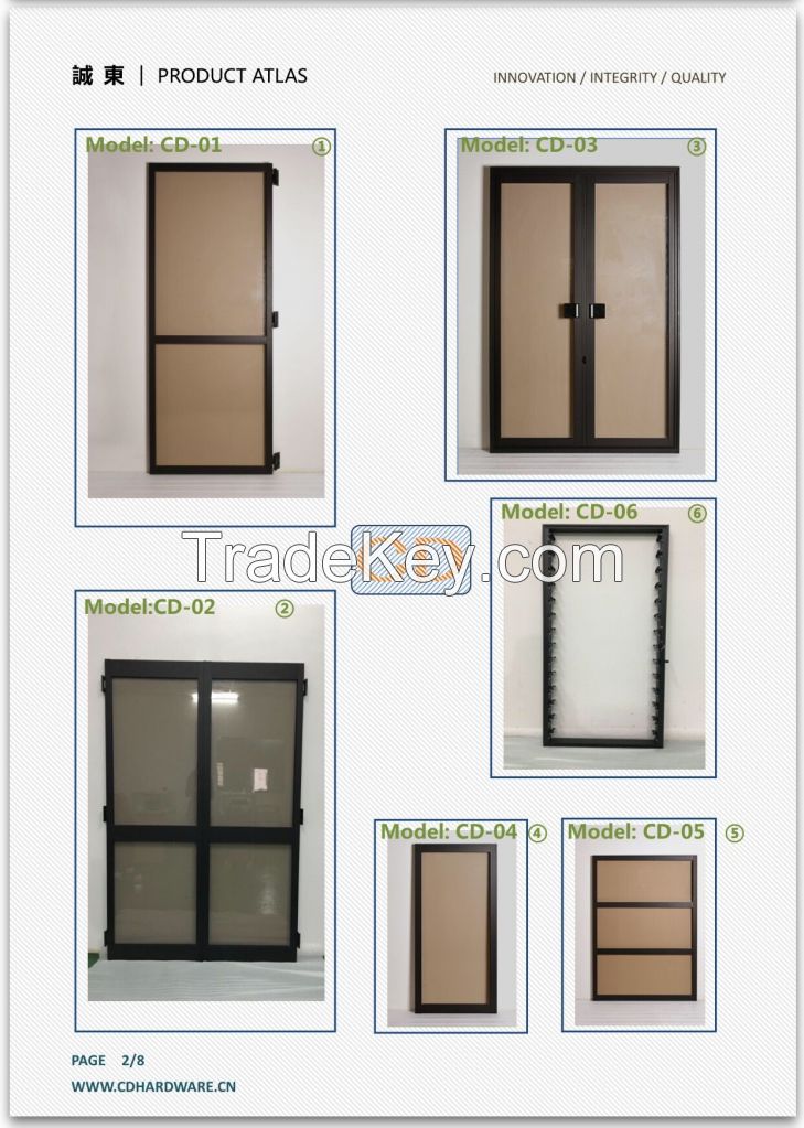 aluminum bi-fold window