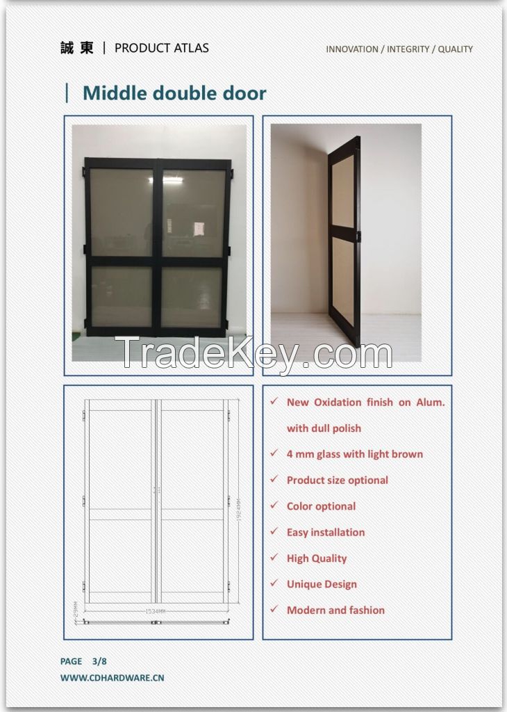 aluminum casement door