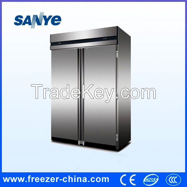 Two Door Big Size Kitchen Stainless Freezer