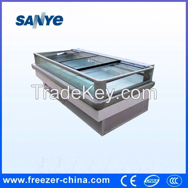 Supermarket Air Cooling Island Freezer